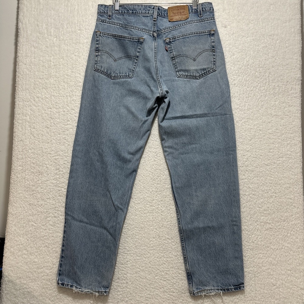 Levi's 550 Vintage Y2K Relaxed Fit Light Wash Jeans Size 36 Made In USA